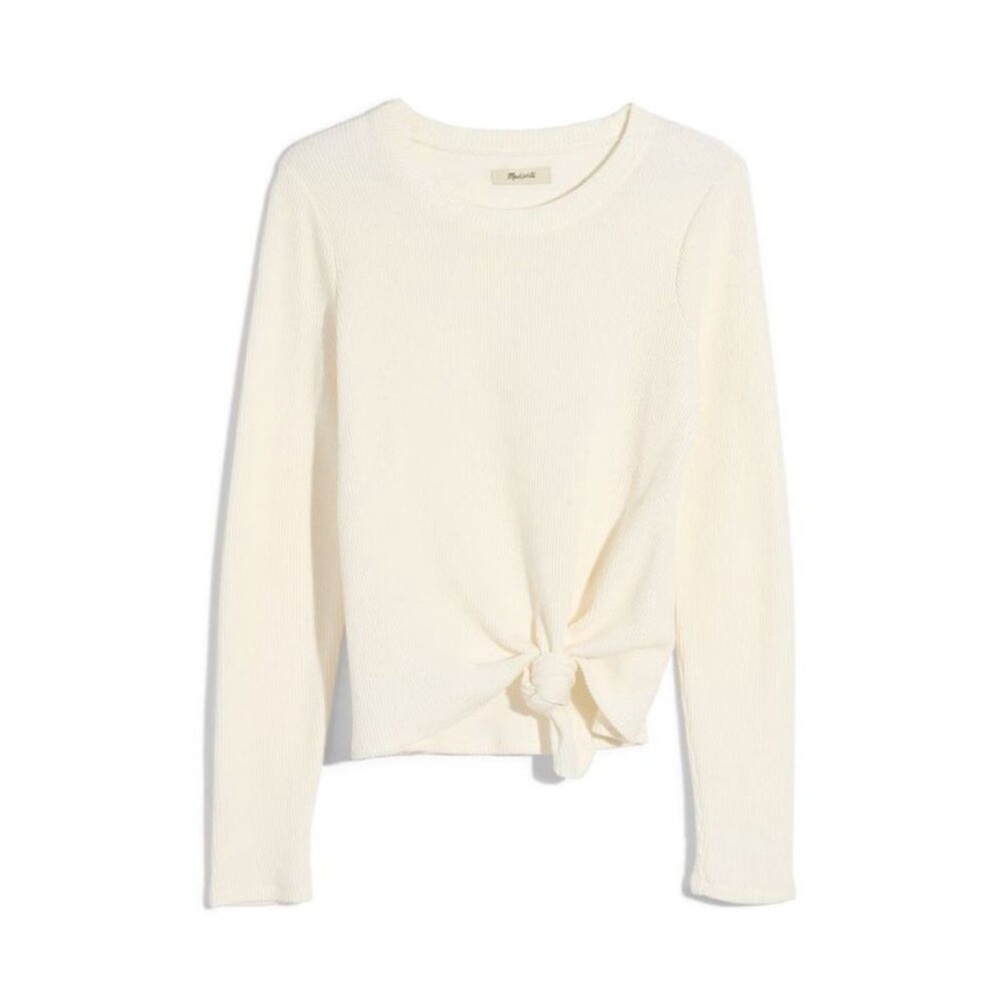 Madewell Ribbed Cream Sweater